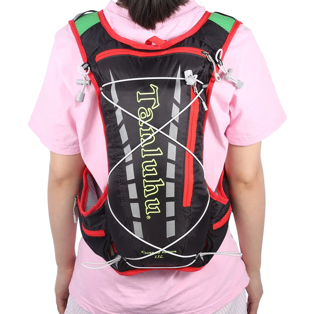 Tanluhu 15L Hydration Backpack Jogging Outdoor Sport Vest Trail Running Bag Climbing Running Backpack Hiking Cycling Rucksack