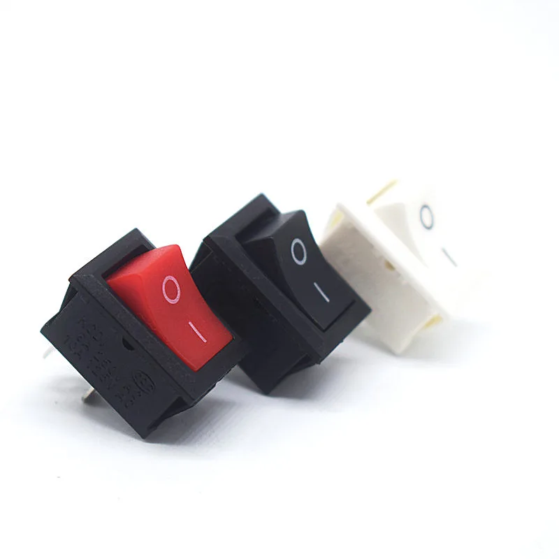 

5 pcs/lot 2PIN KCD1-101 15*10mm Boat Rocker Switch SPST Snap-in on-off Micro switch Position 3A/250V Mini