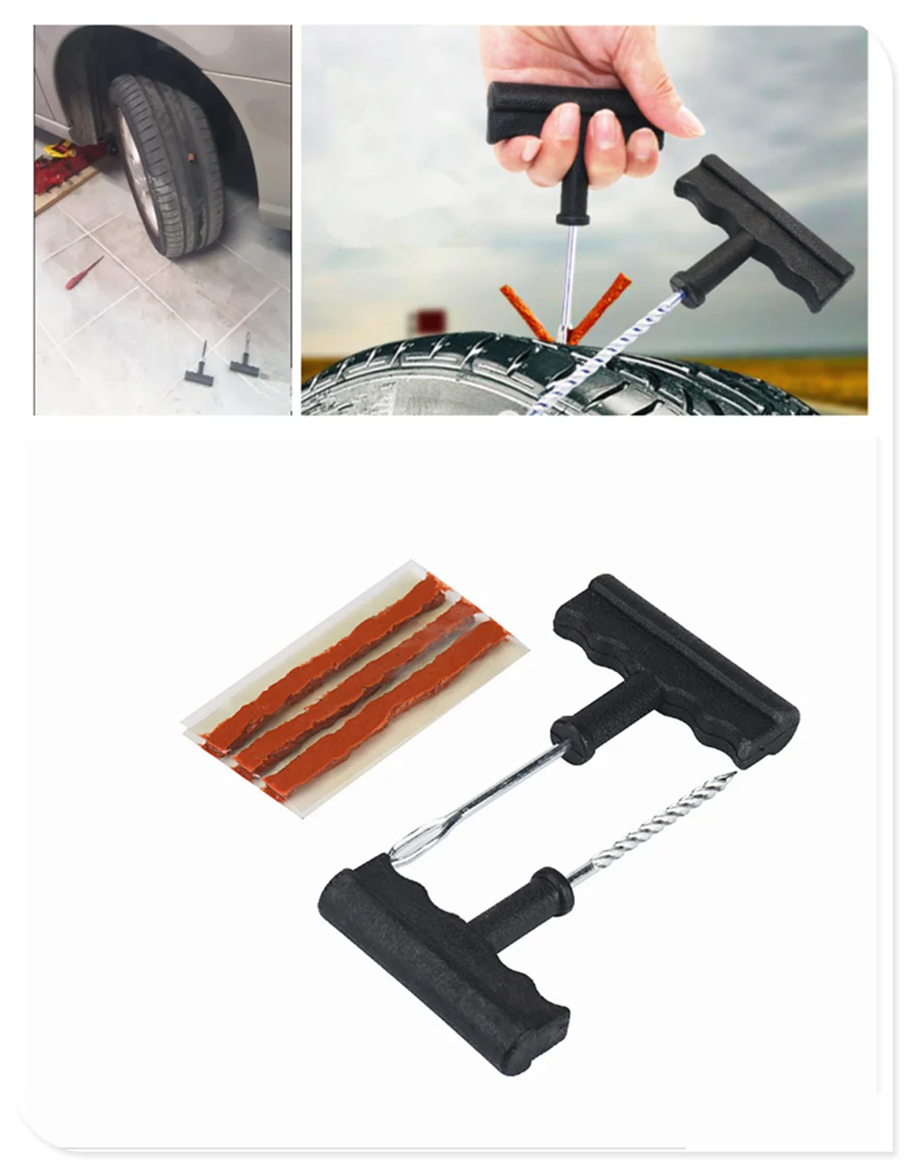 

Car and motorcycle tubeless tire repair tool puncture tube for BMW 330e M235i Compact 520d 518d 428i 530d 130i