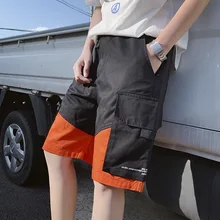 Robmoda, модные, повседневные, с несколькими карманами, мужские, короткие, свободные, стиль, хлопок, хип-хоп,, короткие штаны, бермуды, мужские, уличная одежда, крутые