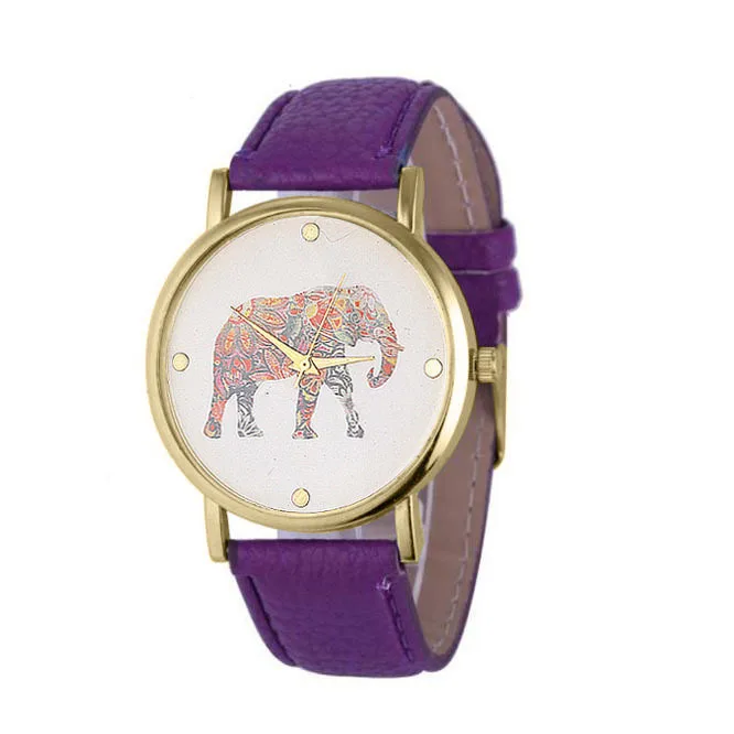 Relogio feminino часы 2018 Для женщин слон кожа Мода Повседневное наручные подарок reloj