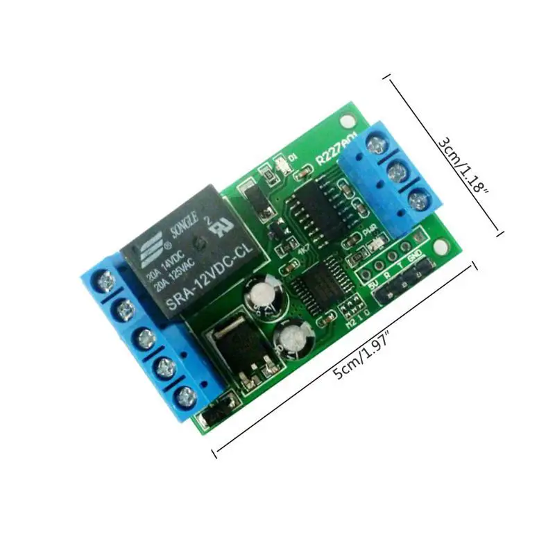Горячая-1 канал 2 в 1 реле 12 в Rs232 Ttl232 модуль постоянного тока пульт дистанционного управления компонент Uart порт для автомобильного двигателя