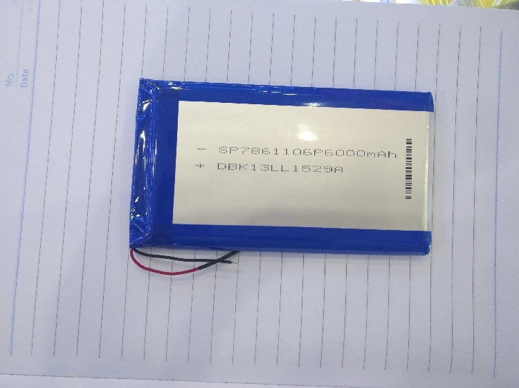 Пакет 3 7 V полимерная литиевая батарея 7861106 6000mAh|polymer lithium battery|3.7v polymer batterylithium battery