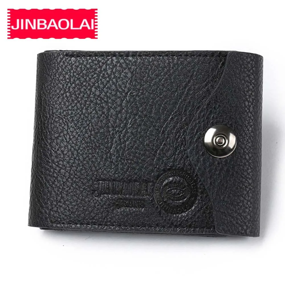 JINBAOLAI мужские кошельки из искусственной кожи короткий дизайн держатель для карт
