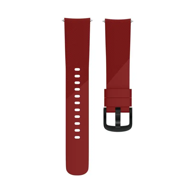 Маленький сменный силиконовый ремешок, браслет для Ticwatch E 20 мм, ремешок для часов, силиконовый ремешок s3 - Цвет ремешка: Red