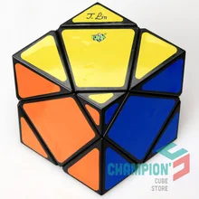 Lanlan Squished Skewb Magic Cube Puzzle Black And White Learning Educational Cubo magico Toys