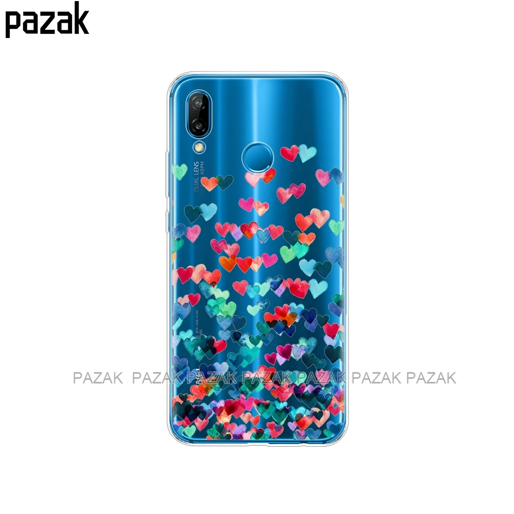 34302 Силиконовый чехол для телефона huawei P20 LITE, чехол для huawei p20 pro, чехол на заднюю панель для huawei P 20, светящийся чехол etui, прозрачный поп - Цвет: 34302