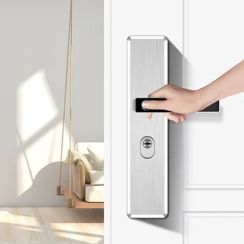 

100 Capacity Intelligent semiconductor sensor Fingerprint read lock Electronic biometric fingerprint Door Lock with key