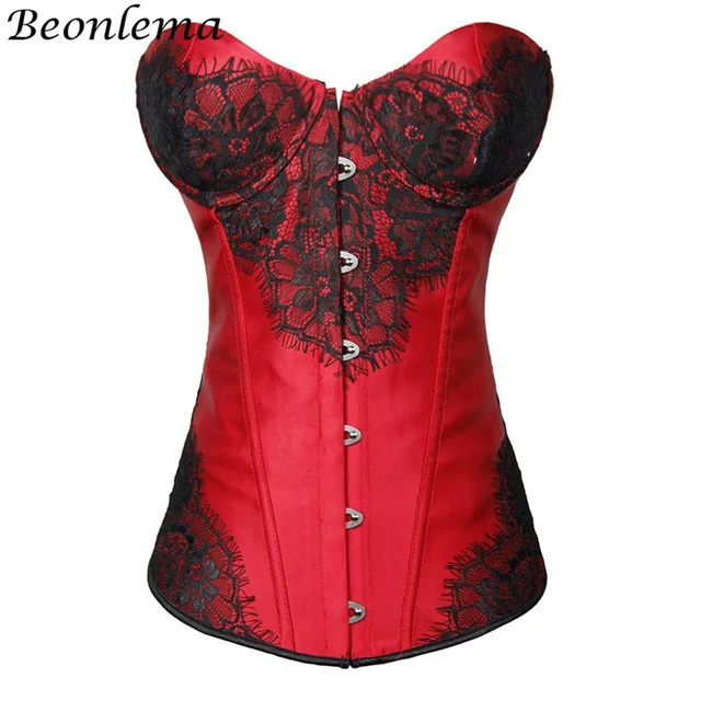 Beonlema Woman Slimming Sheath Purple Half Cup Corset Lace Lingerie
