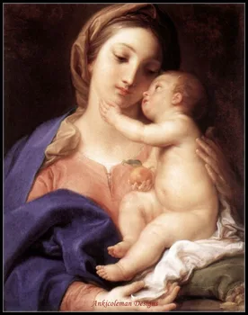 

Embroidery Counted Cross Stitch Kits Needlework - Crafts 14 ct DMC Color DIY Arts Handmade Decor - Madonna and Child