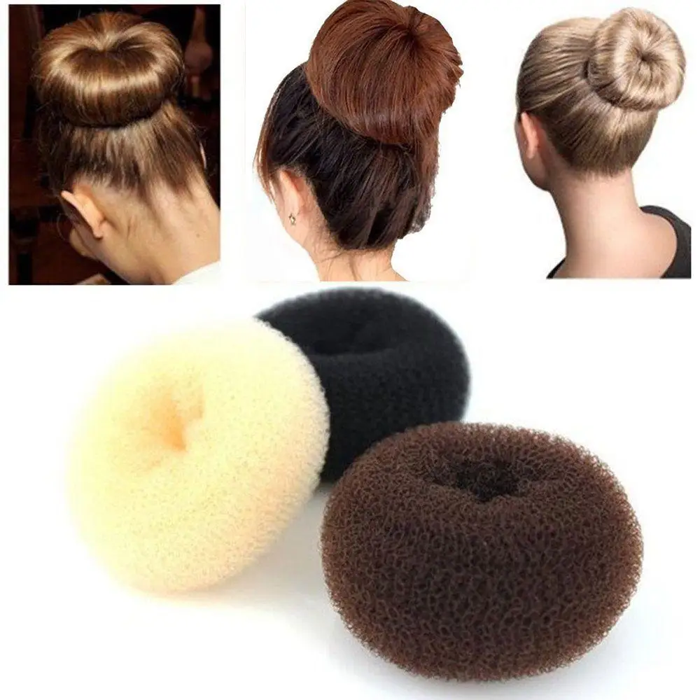 

6cm/8cm/9cm Sponge Hair Styling Marking Tools bun head Plate Dispenser Hair disk Elastic Hair Accessories Women girls
