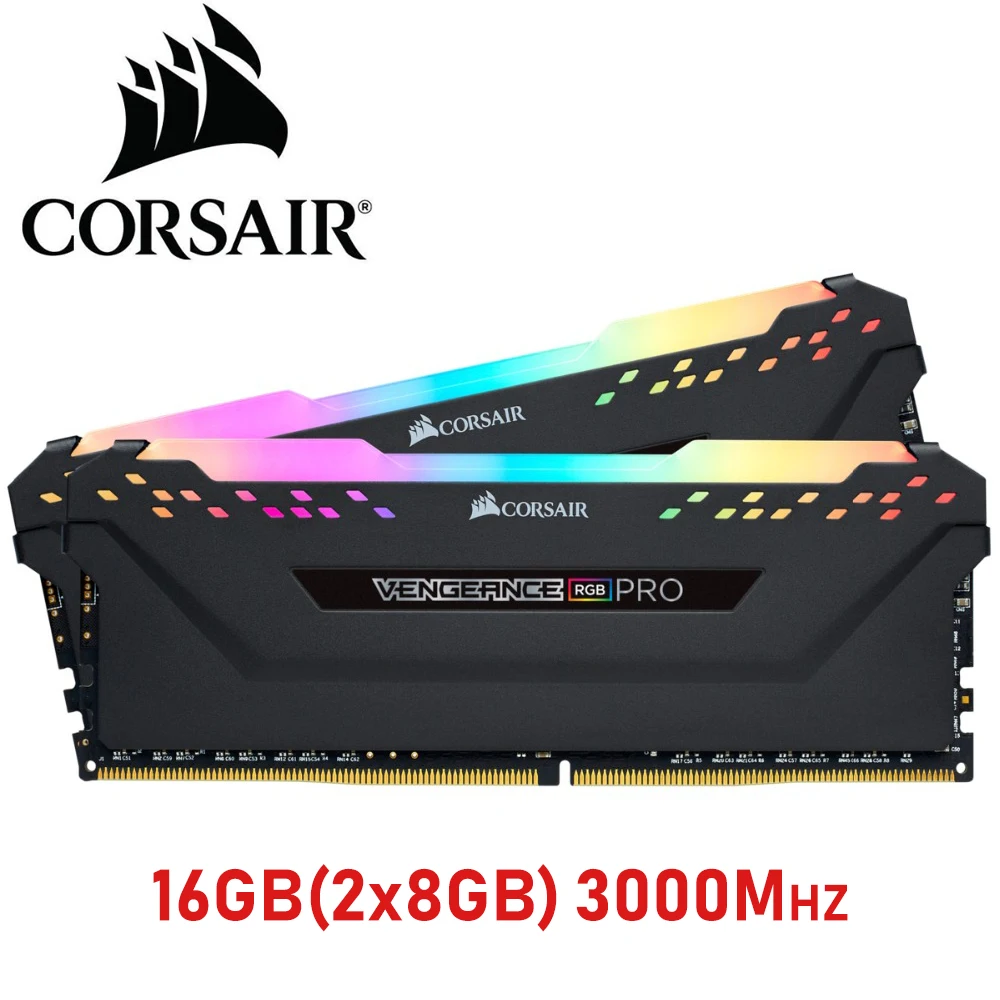 

CORSAIR DDR4 RAM 8GB 16GB 3000MHz 3200MHz RGB PRO PC4 DIMM Desktop Memory Support motherboard 16g ddr4 3000 Mhz rgb ram 32gb 64g
