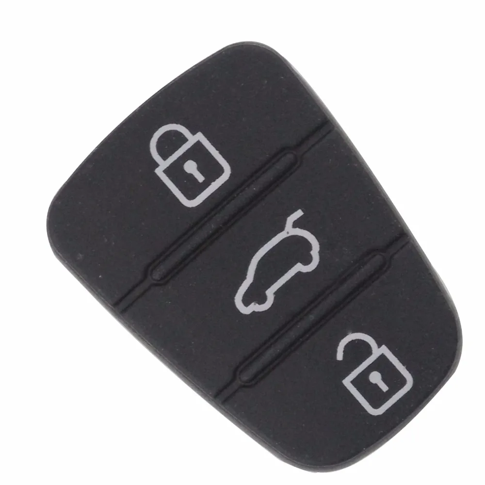 Jingyuqin новая Замена резиновый коврик 3 кнопки флип корпус автомобильного ключа дистанционного управления для hyundai I30 IX35 Kia K2 K5 ключ чехол