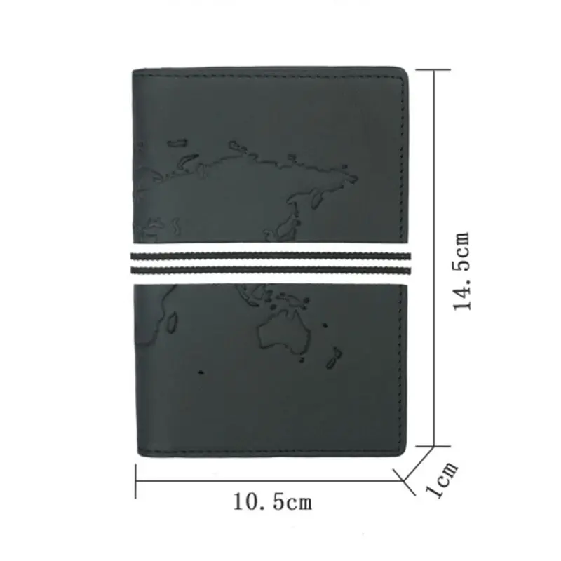 

RFID Blocking Genuine Leather Passport Holder ID Case Credit Card Wallet for Men Women