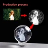 Bola de cristal personalizada Foto personalizada esfera globo decoración del hogar Accesorios bebé foto regalo para novia ► Foto 2/6