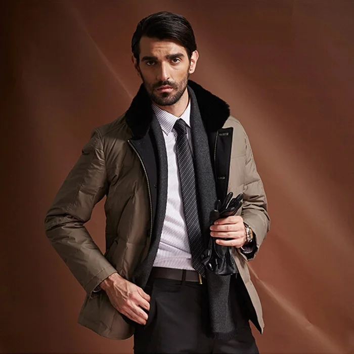 2014 Autumn and Winter dress Top luxury brands Men's Down Parkas Outerwear Clothing men's casual