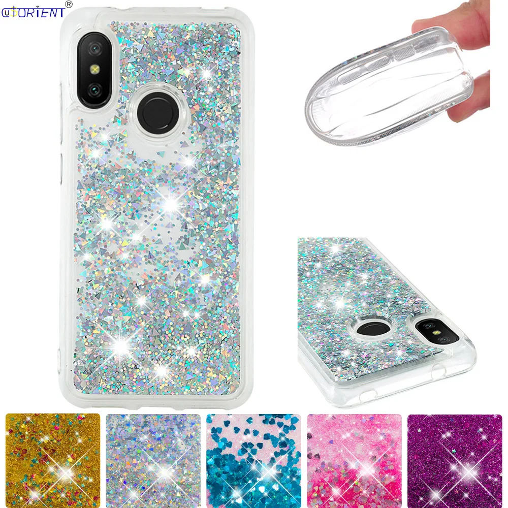 

Glitter Case For Xiaomi Mi A2 Lite Cute Bling Dynamic Liquid Quicksand Cover Xaomi Xiomi Mi A 2 A2Lite Soft Silicone Phone Cases