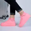 Cubierta de lluvia para zapatos, impermeable, de goma, antideslizante, impermeable, plantillas de silicona reutilizables, zapatos para viajes ► Foto 3/6