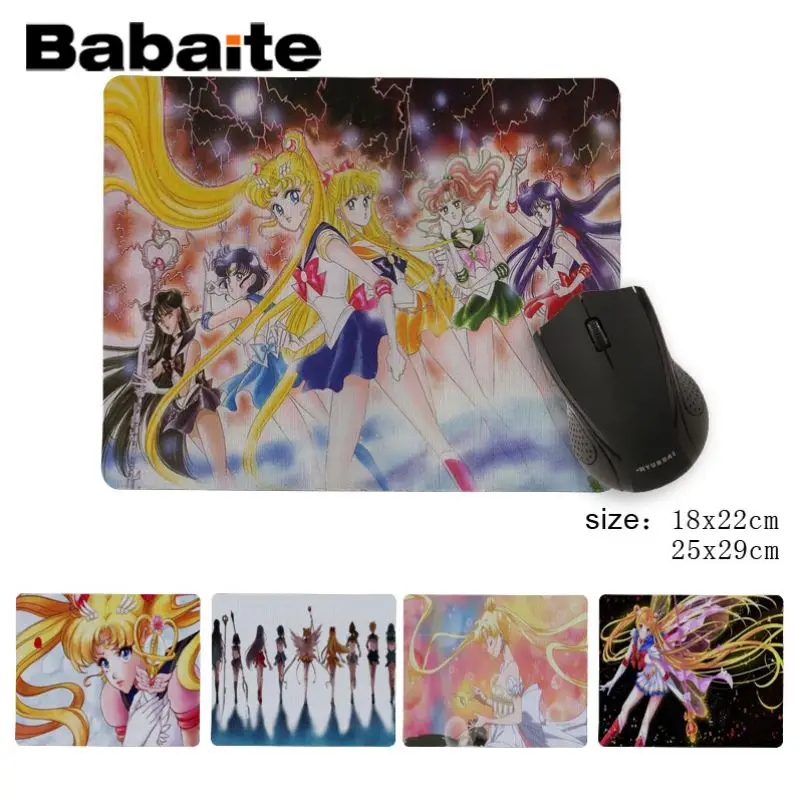 

Babaite New Designs Sailor Moon Anime Beautiful Anime Mouse Mat DIY Design Pattern Game No Lockedge mousepad