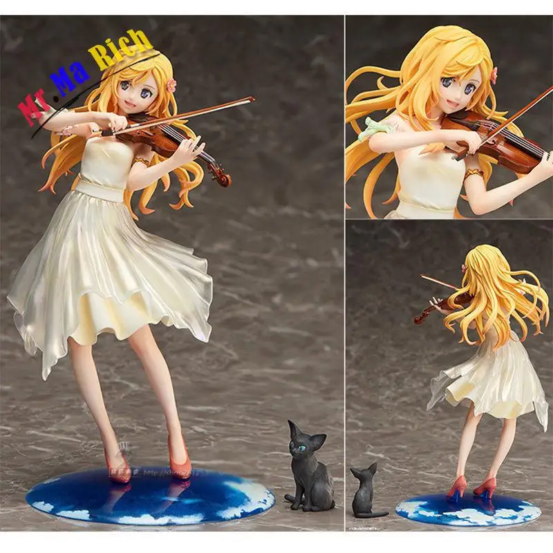 

Anime Your Lie in April Miyazono Kaori Action Perform dress PVC Figure