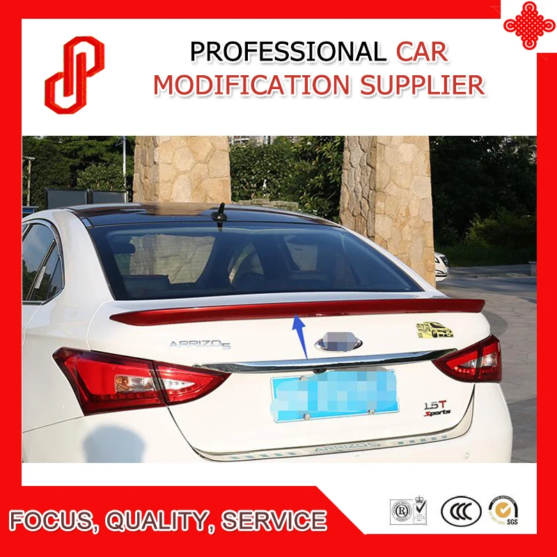 

High quality ABS primer black white red ect color car rear lip spoiler for Arrizo Arrizo 5 2016 2017 2018