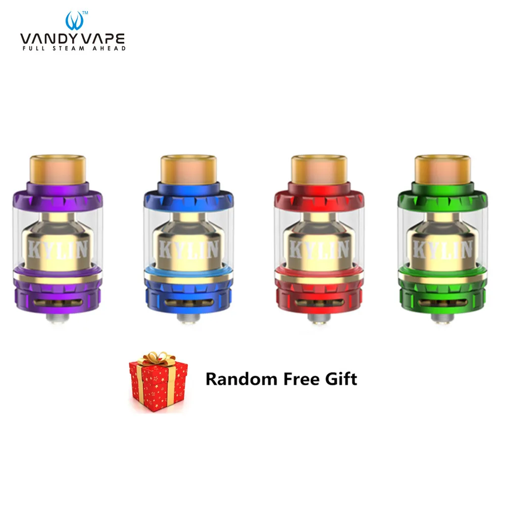

Original Vandy Vape Kylin RTA Atomizer Tank 6ml 2ml & Single Dual Coil Electronic Cigarette Atomizer for VandyVape Box Mod Vape