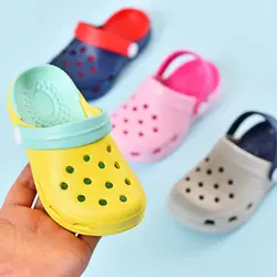 Обувь для сада из ЭВА летние сабо для маленьких детей Qiuck сушки пляжные тапочки плоские легкие дышащие уличные сандалии Zuecos Mujer