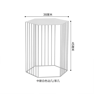 Луи моды скандинавских гостиной Железный художественный чай несколько геометрических моды угол творческий большой и маленький бытовой СТОЛ простой - Цвет: Middle section