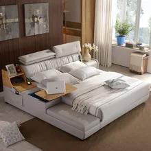 1,5 м 1,8 м заказной кожаный каркас кровати для спальни# CE-8008