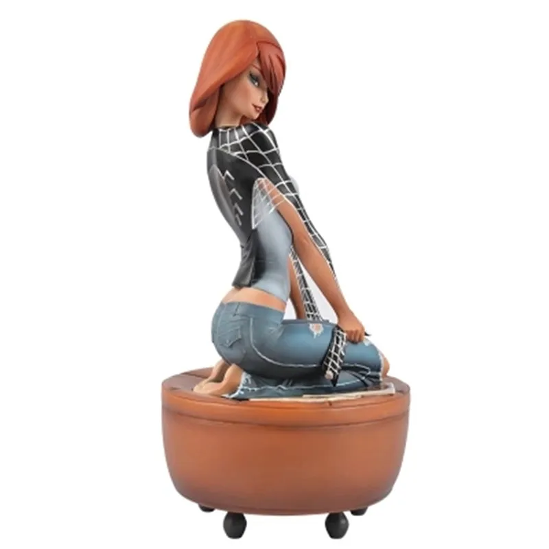 

The Avengers Spider-Man Girlfriend Mary Jane Watson Film Ver Resin Statue Action Figure For Home Decorations X41