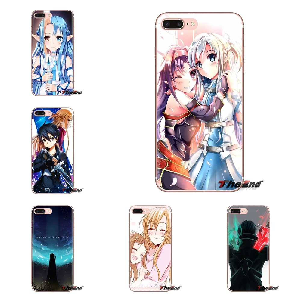 Силиконовый чехол для LG G3 G4 Mini G5 G6 G7 Q6 Q7 Q8 Q9 V10 V20 V30 X Power 2 3 K10 K4 K8 2017 Sword Art Online Japanese anime |