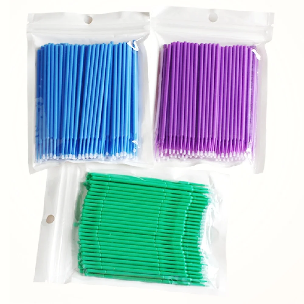 

100pcs Disposable Eyelash Extension Micro Applicator Brushes Mascara Wands Makeuo Tools
