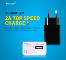 1 PCS Nillkin Chargeur 5 V 2A Passé FCC | CE USB Plug Power Mur instantanée Et Sécurisée Et Rapide charge Pour Samsung pour xiaomi USB Chargeur