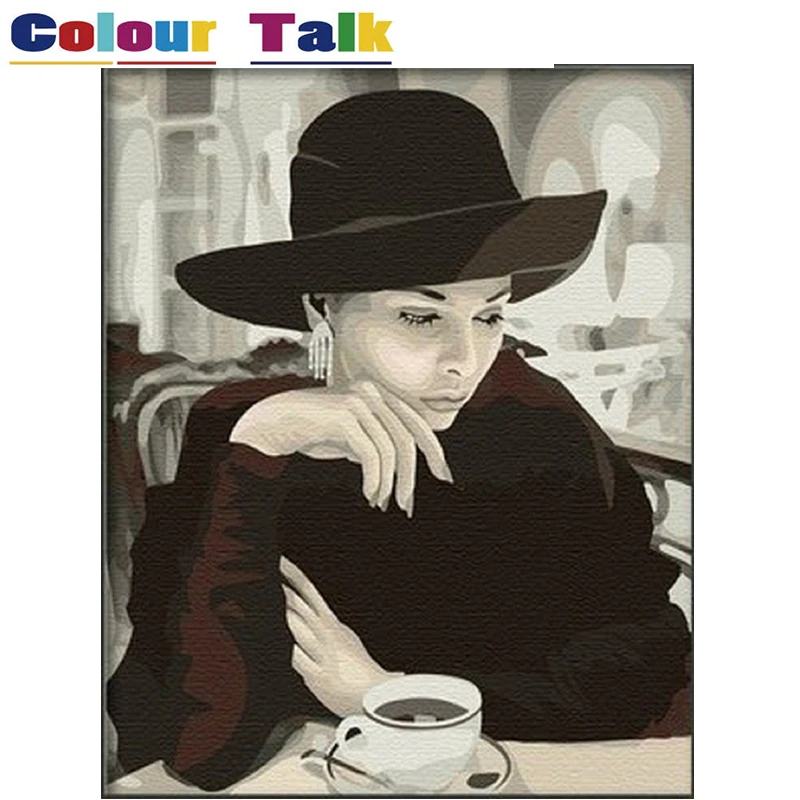 Картина на холсте Раскраска по номерам живопись каллиграфия без рамки домашний