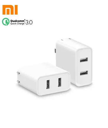 Новинка xiaomi Dual USB QC3.0 зарядное устройство 36 Вт(макс.) mi Qualcomm3.0 быстрое зарядное устройство 3,0 для смартфонов Поддержка Dual USB QC3.0 зарядное устройство