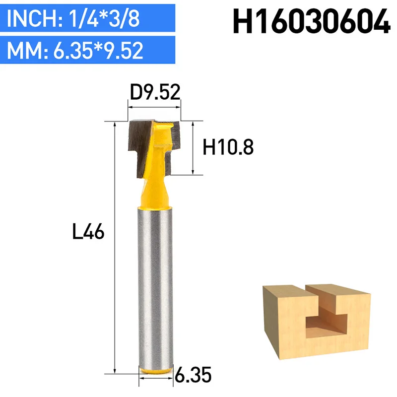 HUHAO 1 шт. 1/" хвостовик деревообрабатывающий фрезерный станок с ЧПУ Замочная скважина винтовой Фрезерный резак вольфрамовый сплав фоторамка т Тип резак - Длина режущей кромки: H16030604