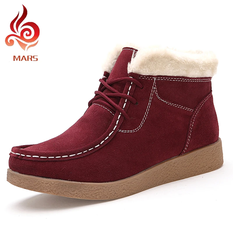 

2017 Woman Winter Boots Fashion New Women Shoes Boots Casual Women Ankle Boots Warm Women Lace Up Snow Boots Size:35-40 Y858
