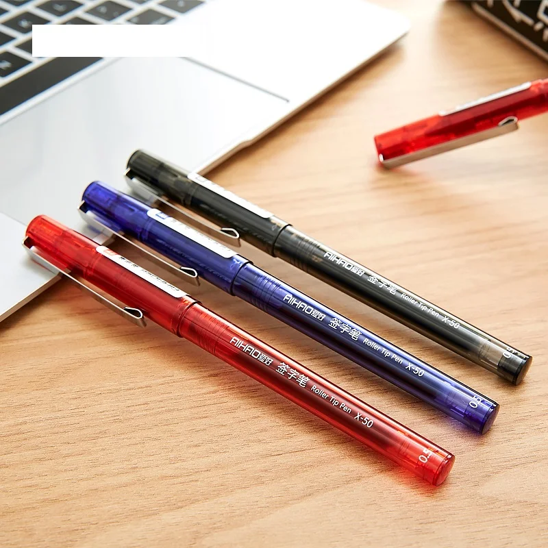 

3 pcs Office Color pens ballpoint pen 0.5mm Signature ballpen writing tools Stationery Material escolar school supplies DB657