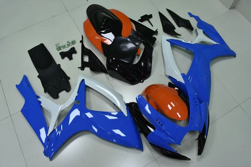 Обтекатель для Suzuki GSXR750 2006 2007 K6 синий черный оранжевый Пластиковые обтекатели GSX