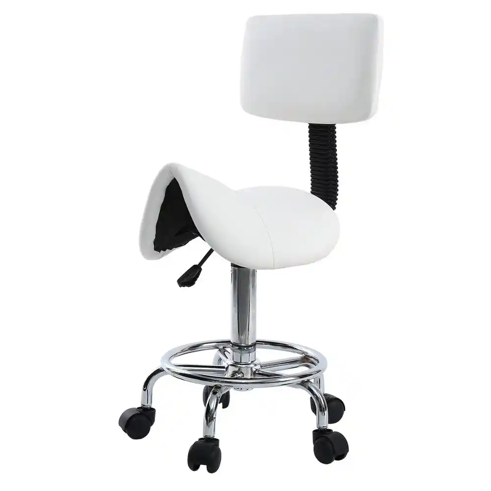 Saddle Chair Dental Roll Chair Saddle Pu Leather Dentist Spa Rolling Stool With Back Support For Beauty Tattoo Barber Chairs Aliexpress