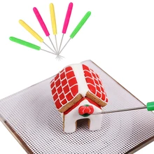 Нескользящая Вращающаяся круглая металлическая пластина для торта вращающаяся подставка для украшения вращающаяся с 6 спицами DIY Декор для выпечки торта инструменты