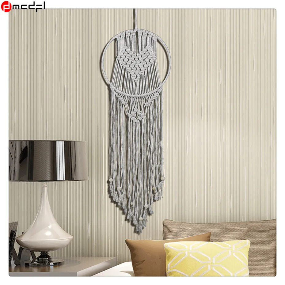 Home Decor Handmade Tapestries Macrame Wall Art Cotton Tapestry Lace Fabrics Living Room Wall