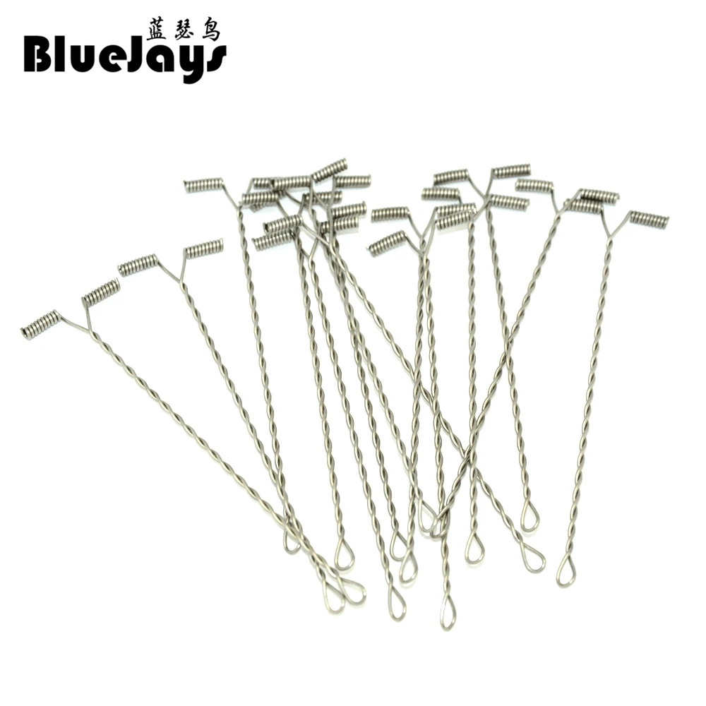 BlueJays 50 قطعة/الوحدة إغراء التوازن استخدام ل أسلاك الفولاذ خيط صنارة الصيد DIY 5 سنتيمتر-20 سنتيمتر T-شكل الصيد اكسسوارات موصل شحن مجاني