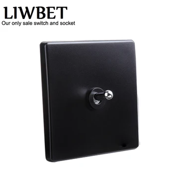 

Black color light switch and Fashion British Style DIY toggle switch with 1 Gang / 2 Gang / 3 Gang /4 Gang 2 way wall switch