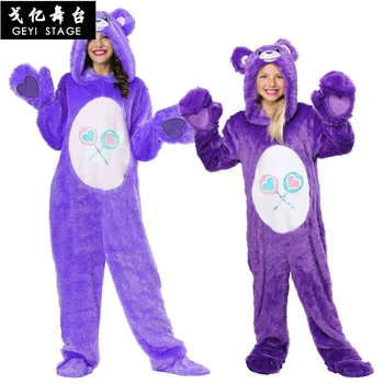 

new Supermarket promotion purple bear Adult Onesie Sleepwear Costume Cosplay Jumpsuit Party Carnival Christmas Costumes