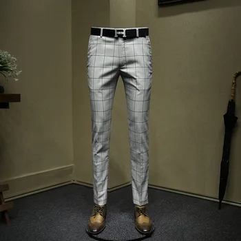 light grey plaid pants