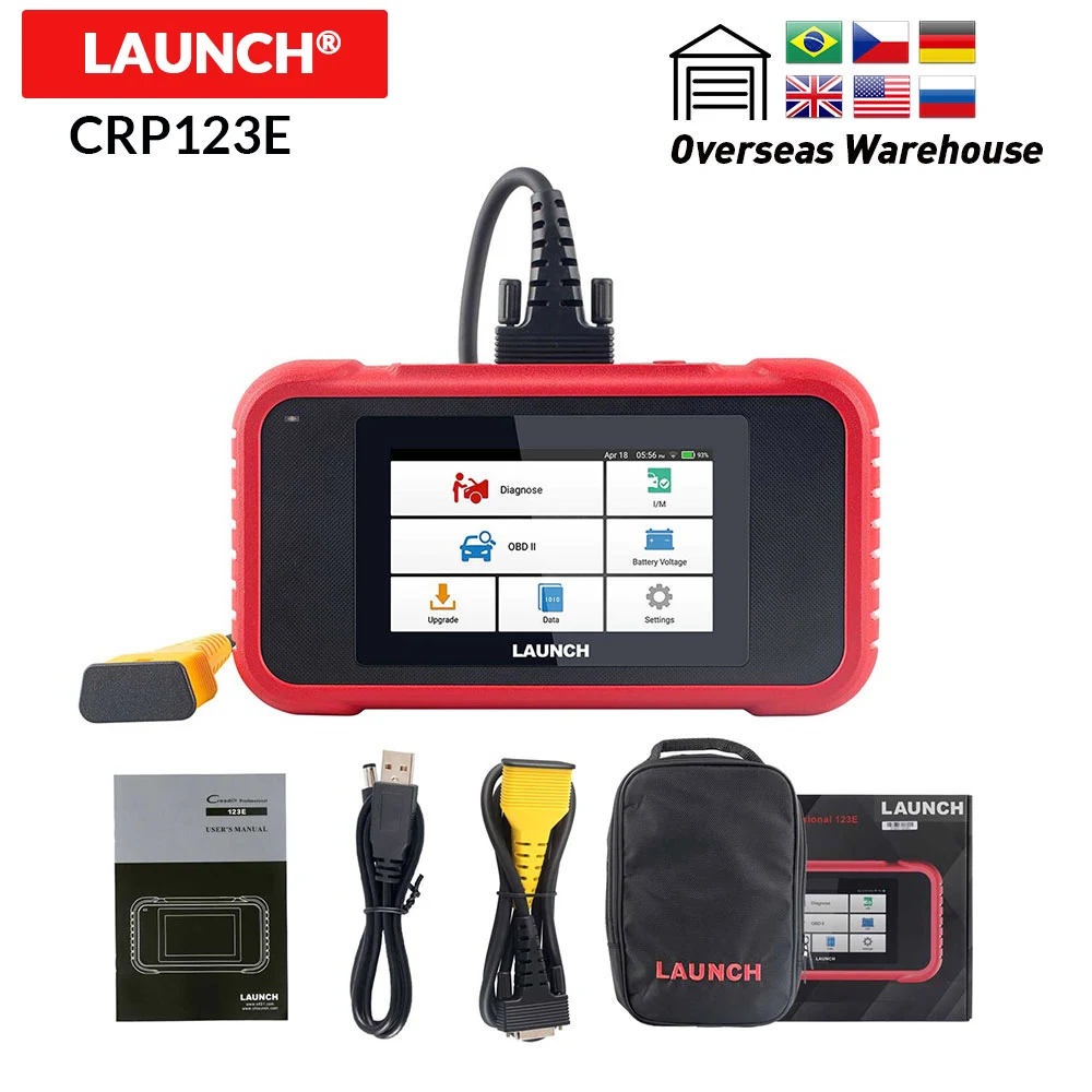 

LAUNCH CRP123E OBD2 Code Reader CRP 123E Scanner supports ENG ABS Airbag SRS Transmission Car Diagnostic Tool better than CRP123