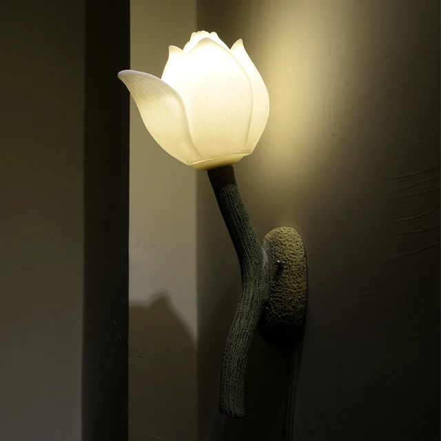 Lotus flower design wall lamp hallway corridor lightin Wall Lamps from Lights & Lighting on