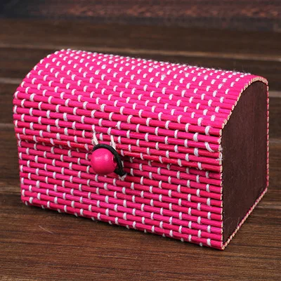 Fashion Ring Necklace Earrings Bamboo Wooden Jewelry Storage Boxes Cosmetic Hot Selling Storage Container