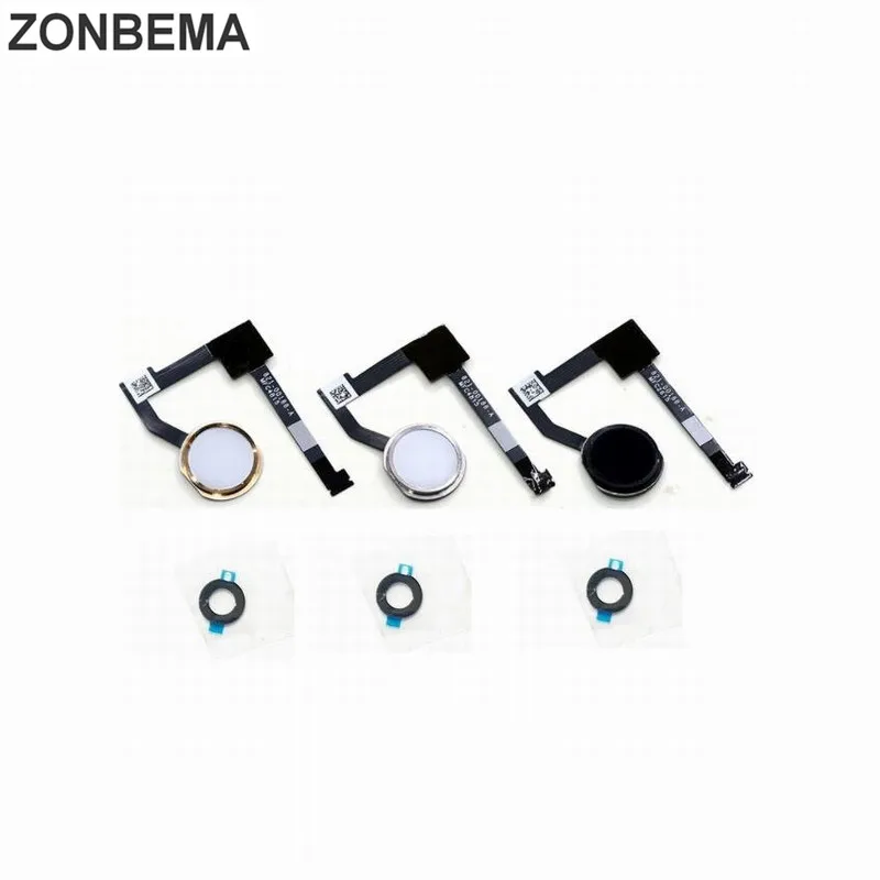 

ZONBEMA Home button with Flex Cable Ribbon assembly+Rubber For iPad Air 2 Air2 6 A1567 A1566 Replacement Part